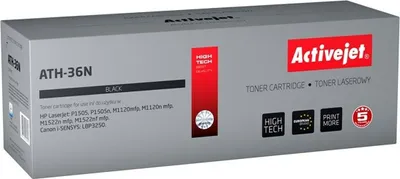 Produktbild von Activejet ATH-36N Tonerkartusche (Ersatz für HP 36A CB436A, Canon CRG-713; Höchste; 2000 seiten; schwarz), 2000 Seiten, Schwarz, 1 Stück(e)