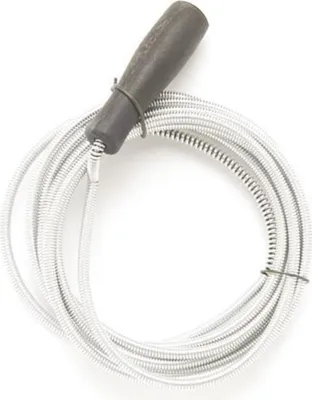 Produktbild von Toolland Rohrreinigungsspirale 3 m 7 mm, Abflussspirale Rohrreiniger für Küche Bad Dusche und Wanne,