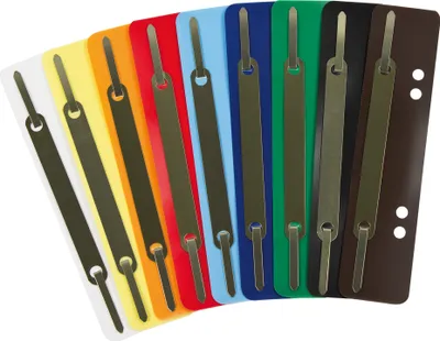 Produktbild von Soennecken Heftstreifen 3192 PP Metalldeckl. sortiert 250 St./Pack.