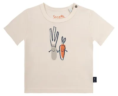 Produktbild von Sanetta Kidswear Jungen T-Shirt off-white Gemüse 62