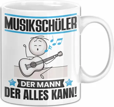 Produktbild von Musikschüler Tasse Geschenk für Musikschüler Der Mann Der Alles Kann Geschenkidee zum Geburtstag (Weiß)