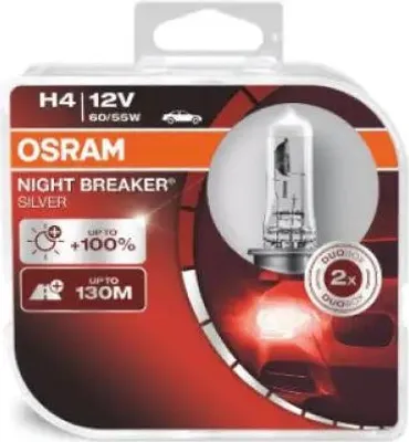 Produktbild von Osram Night Breaker Silver Glühlampe H4 12V 60/55W