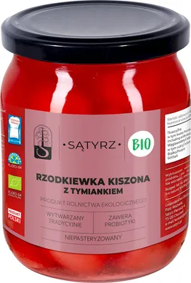 Produktbild von Eingelegter Rettich mit -Thymian 500 g (250 g) - SĄTYRZ