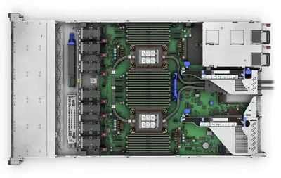 Obrázek produktu pro HPE ProLiant Compute DL360 Gen12 6507P 8c 1P 2x32GB-R 8SFF MR408i-o 2x480GB SSD 2x1000W PS EU Server, 3,5 GHz, 64 GB, DDR5-SDRAM, 960 GB, 1000 W, Rack (1U)