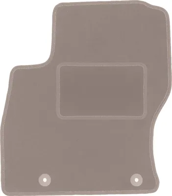 Produktbild von Fahrerfußmatte Velours beige passend für Ford Focus MK2 (2004-2011, Kombi, Limousine, Schrägheck) – mit Befestigungen – passgenau