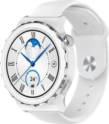 Produktbild von Strap-it Huawei Watch GT 3 Pro 43mm Sportarmband (Weiß)