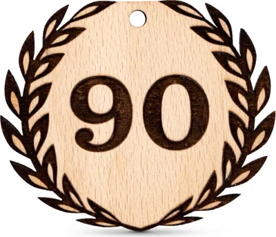 Produktbild von Anhänger Geburtstag 90