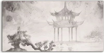 Produktbild von Coloray Canvas 120x60  Wandbild Leinwand Bilder Kunstdruck Wohnkultur Japanische Malerei