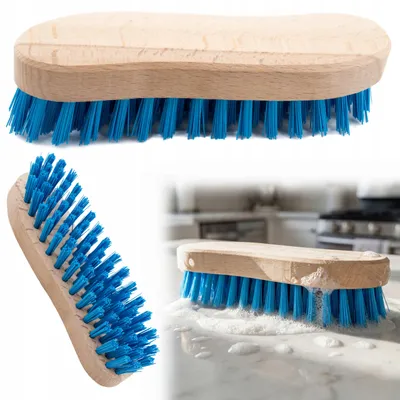 Produktbild von Bürste „S“ für Teppiche, Schrubben, Fußböden, Hart-PVC, 18 cm Bürste