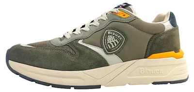 Immagine prodotto di Scarpe da uomo Blauer USA, modello Ray, stringate, colore verde, ideali per il tempo libero