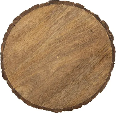Image de Orion Dessous de plat en bois | Dessous de plat en bois | Disque en bois pour servir des snacks décoratif en bois de mangue 30 cm