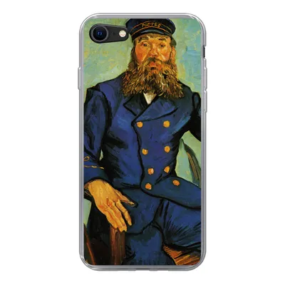 Produktbild von MuchoWow® Handyhülle Schutzhülle Hülle für iPhone SE 2022 Porträt von Joseph Roulin - Vincent van Gogh Silikon Softcase Handy Hülle - Schutzhülle