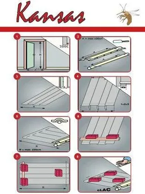 Produktbild von Fliegengitter Vorhang Kansas Maxi - 150x235cm - Grau