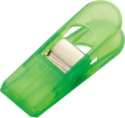 Produktbild von Briefklemmer Maxi Peg 26x80mm VE=2 Stück kristallgrün