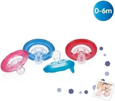 Immagine prodotto di Ciuccio Nuby Natural Flex 0-6 mesi-Rosso
