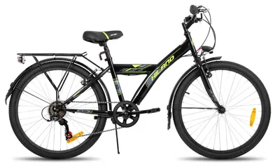Immagine prodotto di Bicicletta per bambini - Mountain bike - Ruote da 61 cm (24 pollici) - Adatta a bambini dai 6 ai 10 anni - Cambio Shimano a 6 velocità - Telaio in acciaio - Doppi freni a V - Adatta a ragazzi e ragazze - Colore: nero