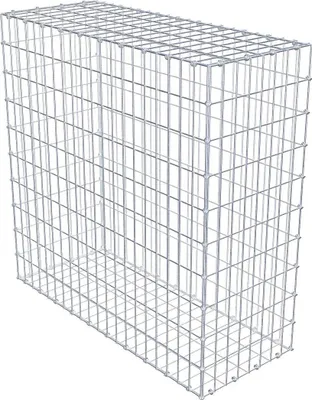 Produktbild von Gabione 100 cm x 100 cm x 40 cm (L x H x T), Maschenweite 5 x 10 cm, Spiralring