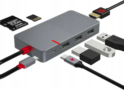 Produktbild von ANYPLUS USB C Hub Tragbare 7-in-1 Dockingstation