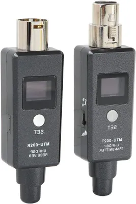 Obrázek produktu pro Bezdrátový reproduktorový systém 24 GHz s dynamickou mikrofonní technologií – vysílač a přijímač – zesilovací reproduktor.