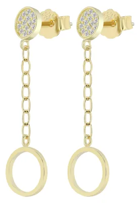 Produktbild von "Vivienne" Ohrstecker mit Hänger, 925/- Echt Silber