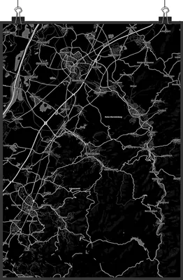 Produktbild von Mr. & Mrs. Panda Bild Baden-Baden DIN A2 - Geschenk, Wanddekoration, Stadt, Kunstdruck, drucke, Design Poster, Dorf Karte Landkarte Map Stadtplan, wanddeko