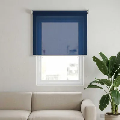 Obrázek produktu pro Venkovní roleta, 90% UV ochrana, modrá barva, rozměry 80 x 140 cm, materiál HDPE