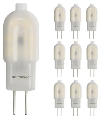 Produktbild von hoftronic G4 LED Lampe 1,5W 140lm 6500K 12V Ersetzt 13 Watt 10er Set