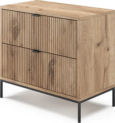 Obrázek produktu pro Noční stolek Vicco Eliza Dub Viking 66 x 60 cm se 2 zásuvkami, Model 49463
