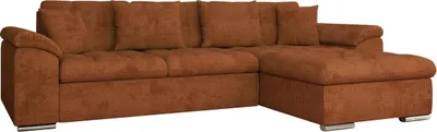 Produktbild von MIRJAN24 Ecksofa Diana, Eckcouch mit Bettkasten und Schlaffunktion, Polsterecke (Farbe: Flow 09, Seite: Rechts)