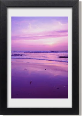 Produktbild von Bild 20x30 MDF-Rahmen, Wandkunst Sonnenuntergang Meer