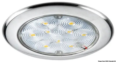 Produktbild von Lampa sufitowa aus 9 białymi diodami LED Osculati 13.179.90