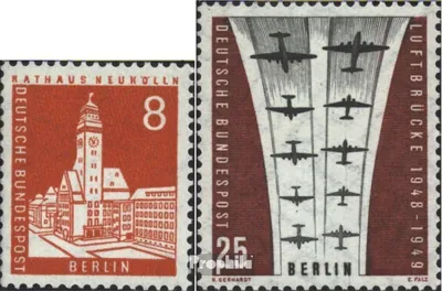 Produktbild von Briefmarken Berlin (West) 1959 Mi 187,188 (kompl.Ausg.) postfrisch Berliner Bauten