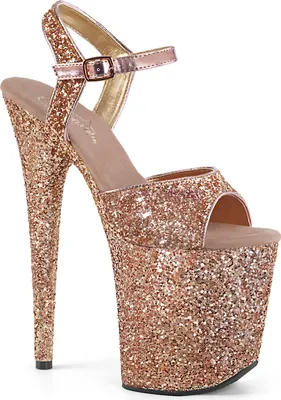 Produktbild von FLAMINGO-810LG Damen Sandale von Pleaser, Roségold  , EU 36, US 6