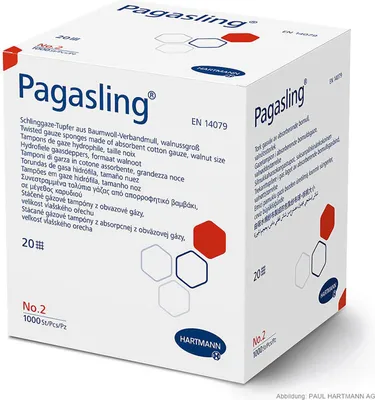 Zdjęcie produktu dla Hartmann Pagasling gaziki niesterylne rozmiar 2, rozmiar orzechowy (1000 szt.)