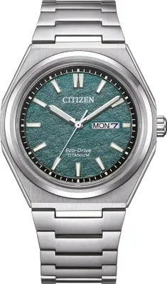 A close-up studio shot of a men's wristwatch.