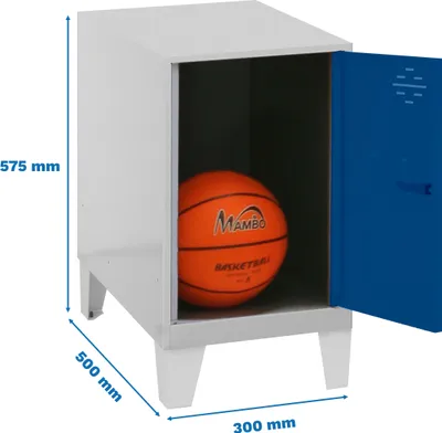 Produktbild von Simonrack Spind SIMONLOCKER DISM blau, grau 8425437119811, 1 Schließfach 30,0 x 50,0 x 57,5 cm