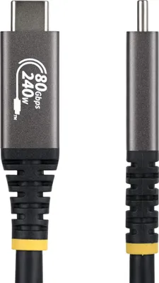 Produktbild von STARTECH.COM 1m USB4 Kabel 80Gbps USB-IF-es USB-C Ladekabel 240W 8K 120Hz-4K 240Hz DP2.1monitorkabel Thunderbolt 4