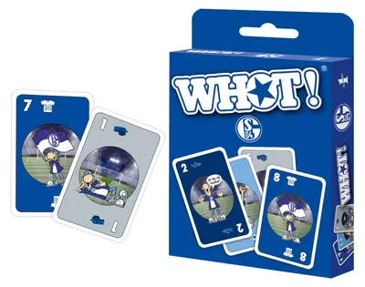 Produktbild von WHOT! FC Schalke 04 Kartenspiel Spielkarten Mau-Mau Variante Strategie Spiel