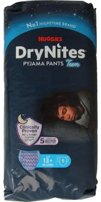 Productafbeelding van Huggies Drynites Teen 13+Kg Boy (9 stuks)