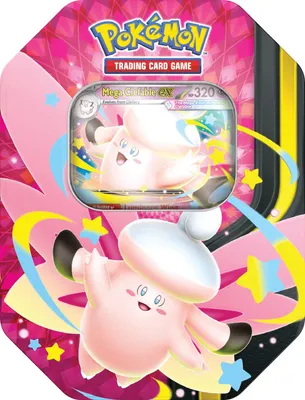 Produktbild von Pokémon TCG Mega Moonlit Tin - Mega Gengar ex / Mega Clefable ex (Englisch)