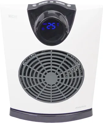 Obrázek produktu pro Elektrický topný ventilátor 2000 W – bílý – stojací – pro koupelnu