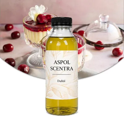 Produktbild von Aspol Scentra Vanille-Kirsch-Genuss UFIGREEN Duftöl für Kerzen 500 ml, KI-generiertes Bild