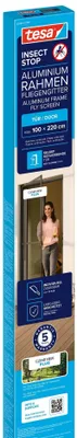 Image de tesa 55192-00101-00 Moustiquaire tesa ALU COMFORT pour portes, 1,00 m x 2,20 m