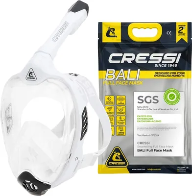 Produktbild von Cressi Bali Vollgesichtsmaske, Schnorchelmaske Erwachsene, S/M