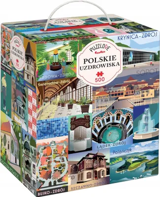 Zdjęcie produktu dla Puzzle 500 elementów Polskie Uzdrowiska Puzzlove CzuCzu