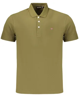 Immagine prodotto di Polo da uomo a maniche corte, verde - Vestibilità regolare, dettaglio ricamato