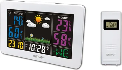 Produktbild von Denver WS-540 Funk-Wetterstation für Innen/Außen, 1 Außensensor inkl.