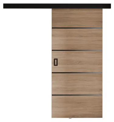 Produktbild von MIRJAN24 Schwebetür Werdi Plus, Stilvoll Zimmertür, Wohnzimmer, Praktisch (Größe: 100 cm, Farbe: Sonoma Eiche)