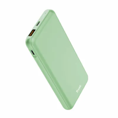 Produktbild von Trust Redoh, 10000 mAh, Lithium-Ion (Li-Ion), Quick Charge 3.0, 3,7 V, Grün