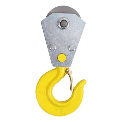 Produktbild von Flaschenzug Rolle mit Drehhaken,Hochleistungs Kettenblatt für Drahtseile bis 3 Tonnen (rostfrei und langlebig)